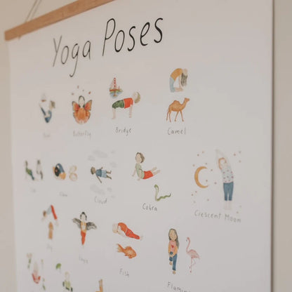 Mindful and Co Kids Yoga Poses Print