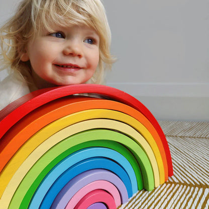 Bigjigs Toys - Wooden Stacking Rainbow - Large