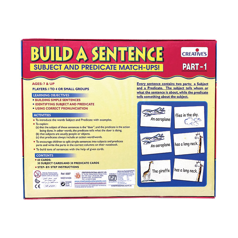 Creative's Build a Sentence Part 1