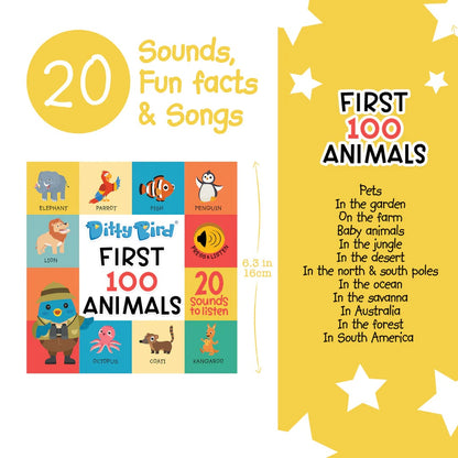 Ditty Bird First 100 Animals Sound