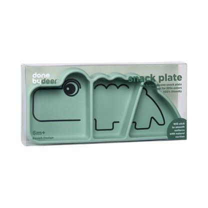 Done by Deer Silicone Stick & Stay Plate – Croco