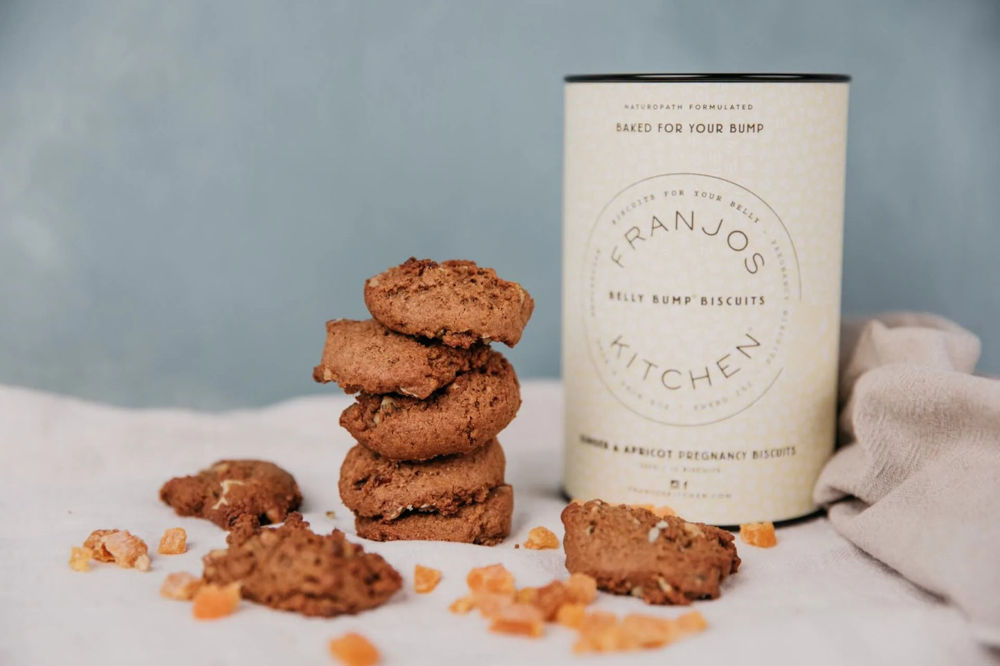 Franjos Belly Bump Pregnancy Biscuits – Ginger and Apricot