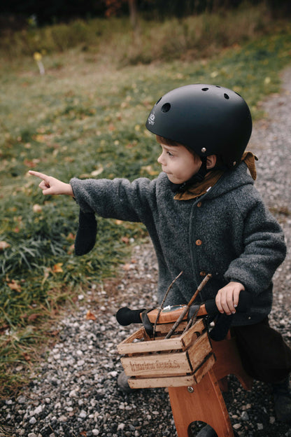 Kinderfeets - Toddler Bike Helmet Matte Black