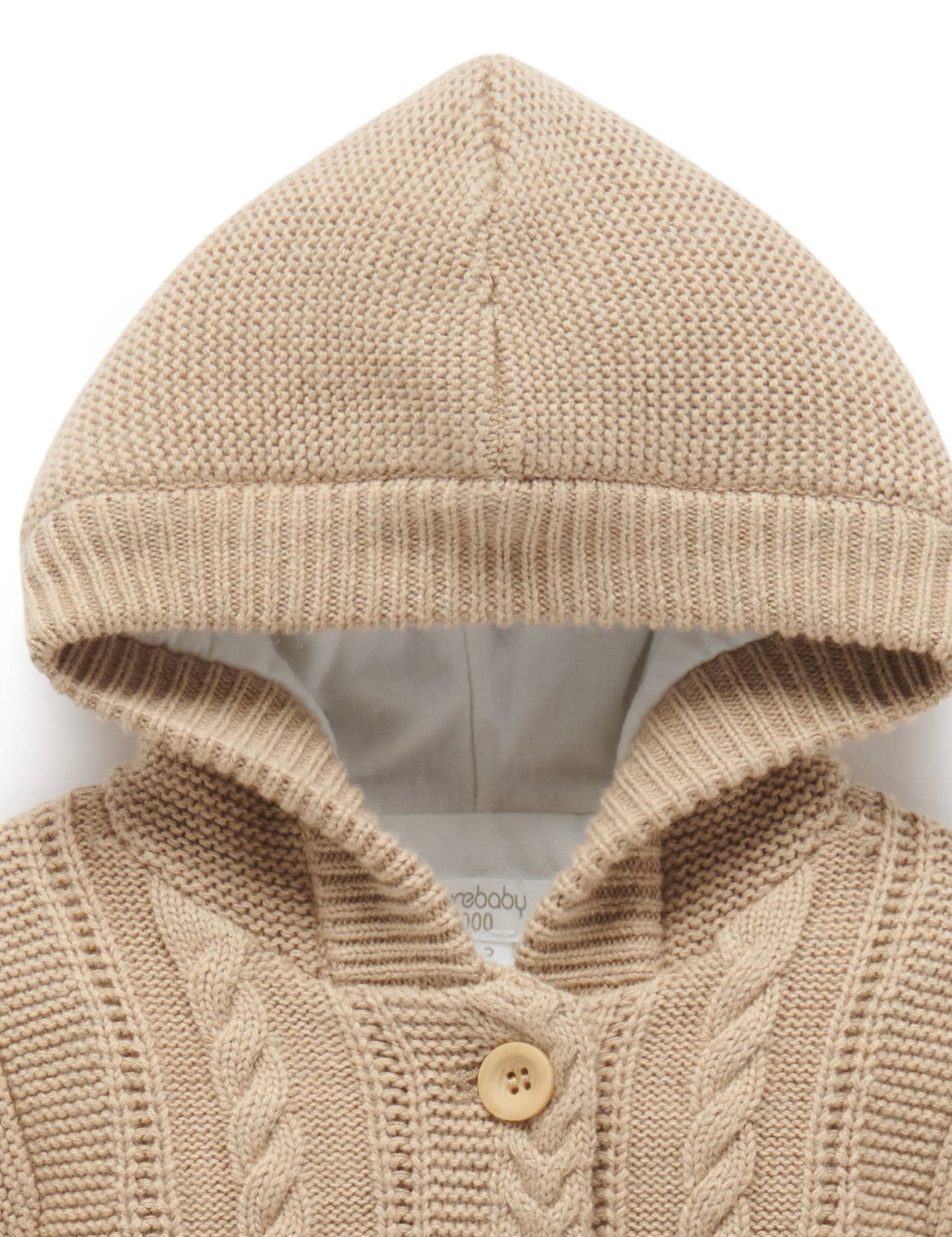Purebaby Knitted Padded Cable Jacket