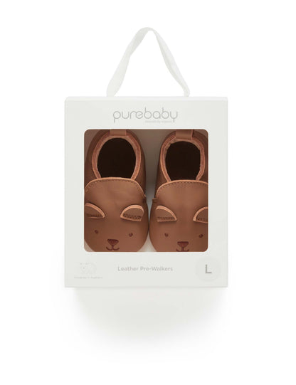 Purebaby Leather Pull On Slipper