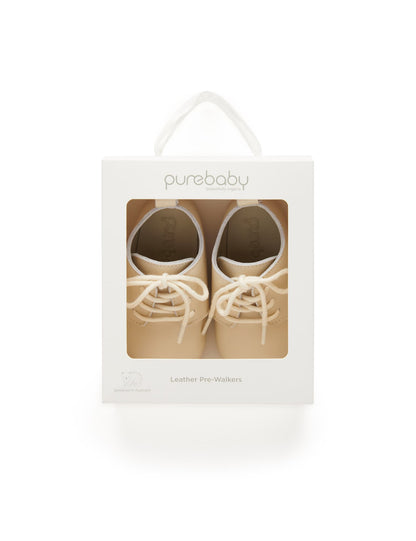Purebaby Leather Lace Up