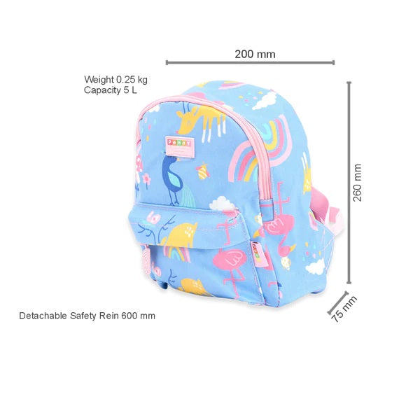 Penny Scallan Design Small Backpack with Rein - Rainbow Days