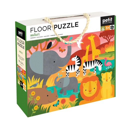 Petit Collage Floor Puzzle - Safari