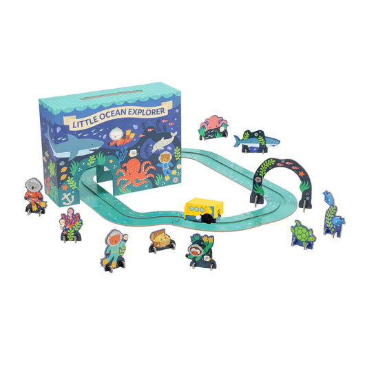 Petit Collage Wind-Up and Go Playset - Ocean Explorer