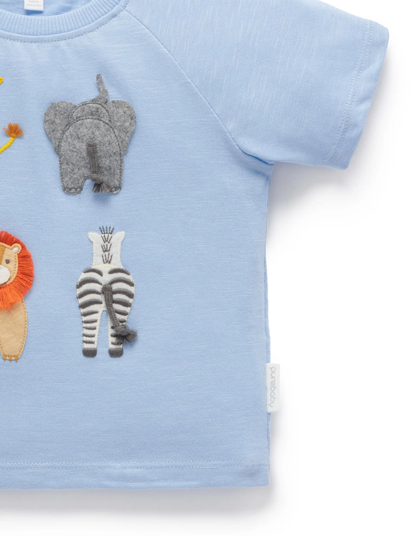 Purebaby Animal Bums Relaxed Tee