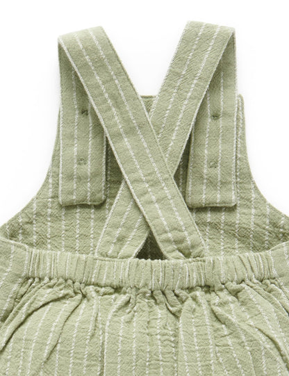 Purebaby Linen Blend Overall Bodysuit