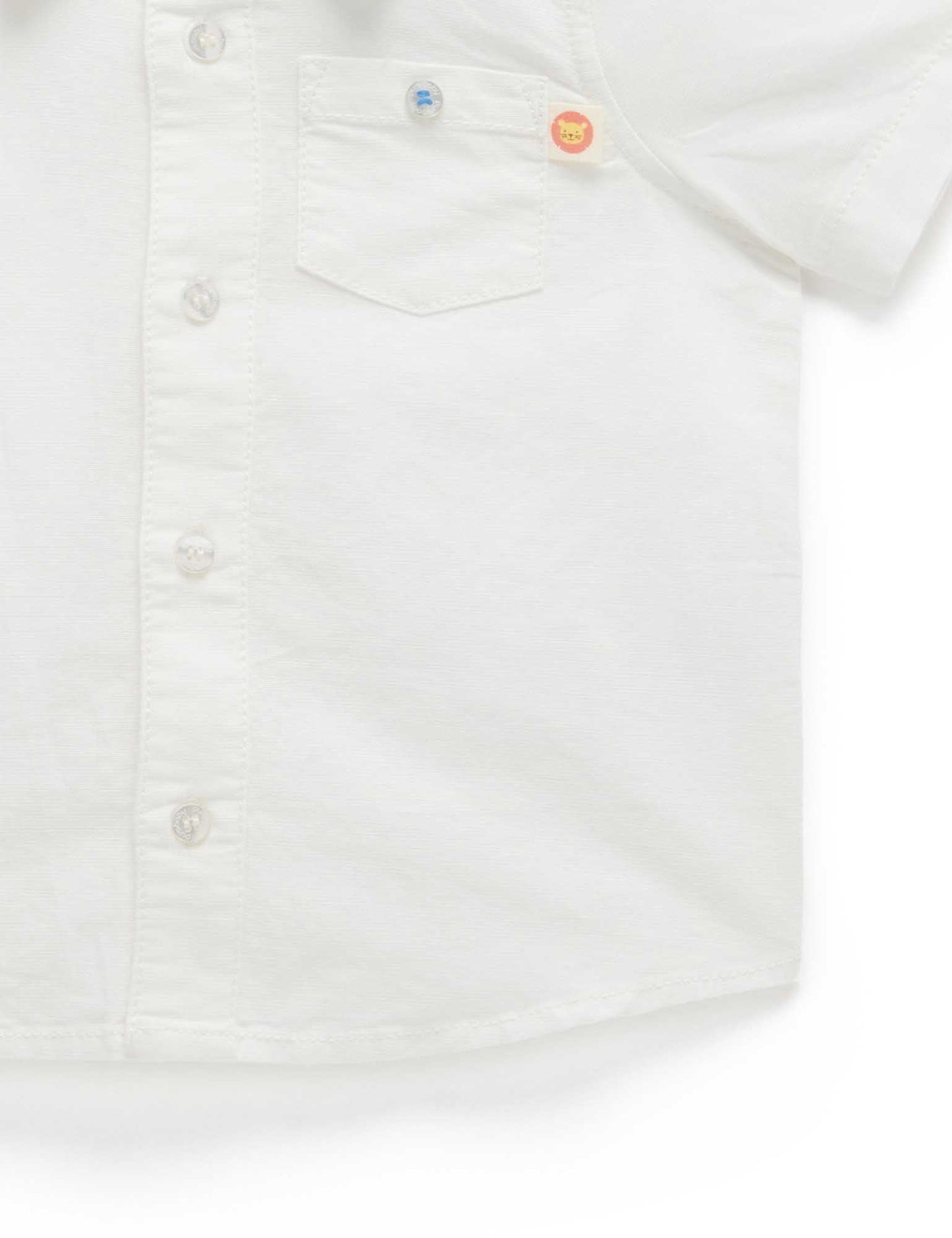 Purebaby Vintage Vanilla Linen Blend Shirt