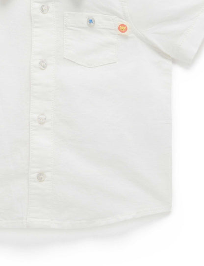 Purebaby Vintage Vanilla Linen Blend Shirt