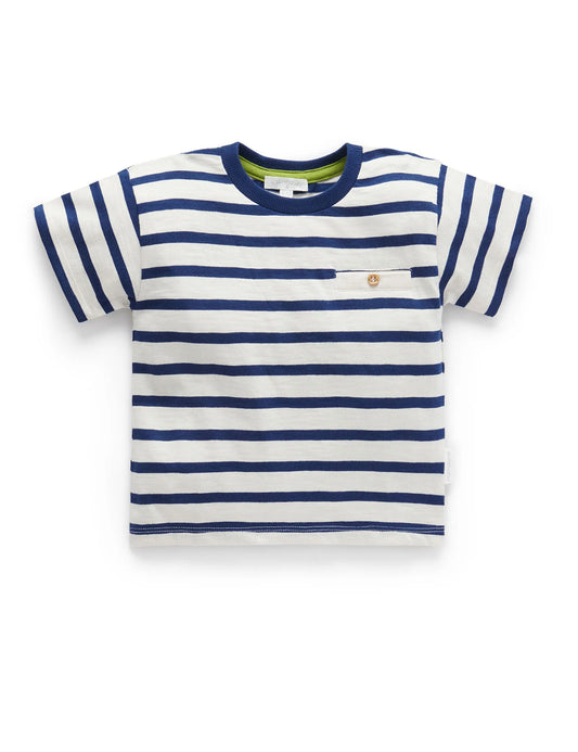 Purebaby Striped Relaxed Tee