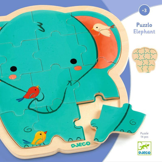 Djeco Wooden Puzzle Elephant