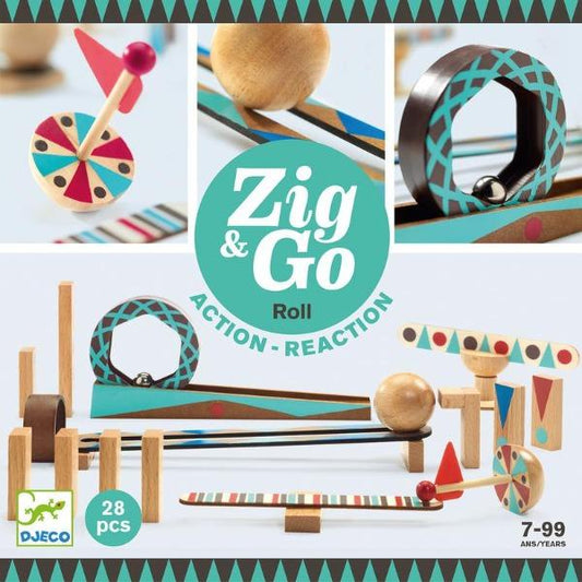 Djeco Zig & Go Roll 28pc Set