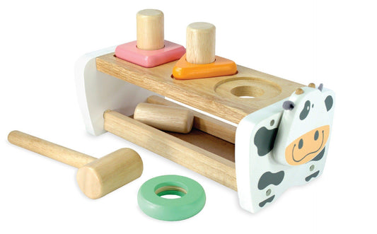 I'm Toy - Cow Hammer And Peg Bench - Pastel